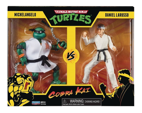 Tortugas Ninja Vs Cobra Kai: Michelangelo Vs Daniel Larusso