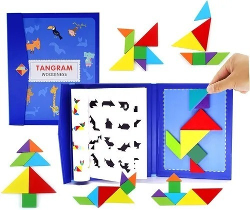 Rompecabezas Magnéticos 3d / Tangram Montessori/ Didáctico