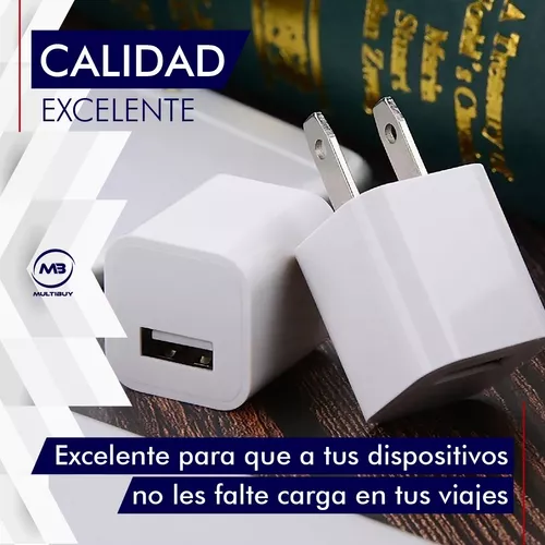 Adaptador Enchufe Entrada Usb A 220v Pared