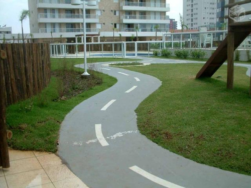 Praia Grande, Costa Do Sol, Apartamento 2 Dormitórios, Andar Alto Mobiliado