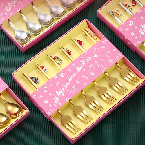 6x Conjunto De Garfos De Natal, Conjunto De Talheres, Kits