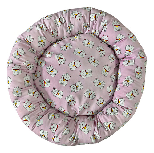 Alfileres redondos con estampado Velboa para mascotas, 50 x 50 cm, impermeables, color pajizo, diseño liso