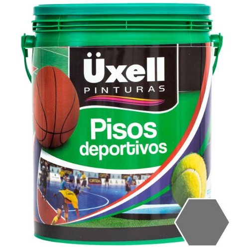 Pintura Pisos Deportivos Cemento Baldosas 10l Uxell