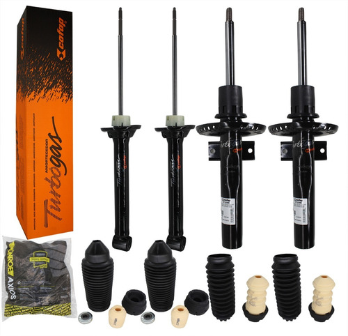 4 Amortecedor Gol G5 2011 Cofap + Kit Coxim Batente Axios