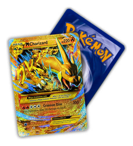 Carta Pokémon Holografica Brilhante - Mega Charizard Y
