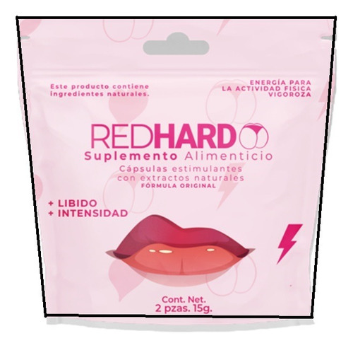 Estimulante Natural Suplemento 2 Capsulas Mujer Red Hard Sxo