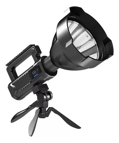 Foco Linterna Led Largo Alcance 600 Metros Usb Trípode Led
