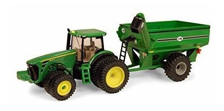 Ertl Tractor John Deere 8320r Con J & M Grano De La Compra, 