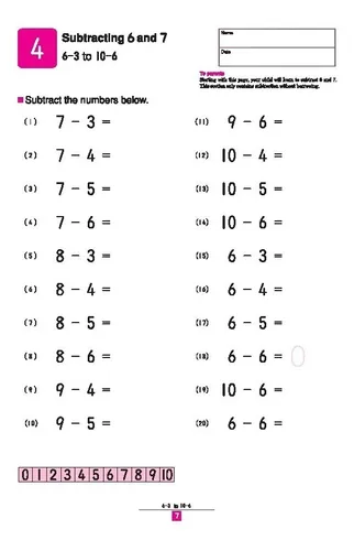 Libro Kumon Mi Libro De Restas Matemáticas Para Niños Niñas