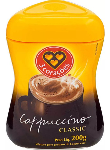 Cappuccino Classic Pote 200g 3 Corações