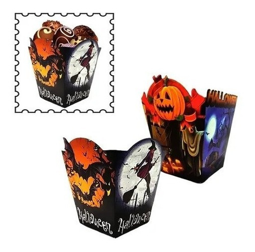 Cachepo Lembrancinha Doces Festa Halloween Kit 10 Un 