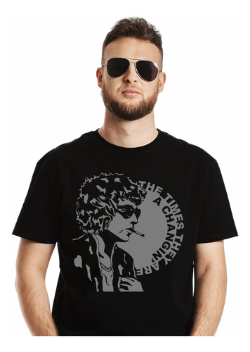 Polera Bob Dylan The Times Rock Impresión Directa