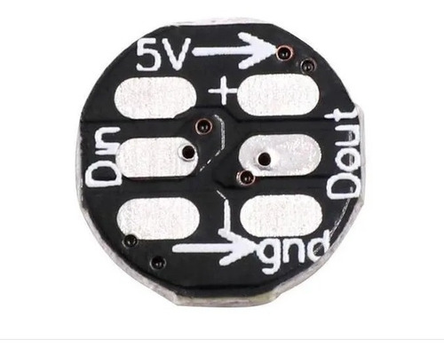 Imagen 3 de 3 de Led Rgb Ws2812b Smd 5050 Con Pcb Black 1 Pixel Negro W01