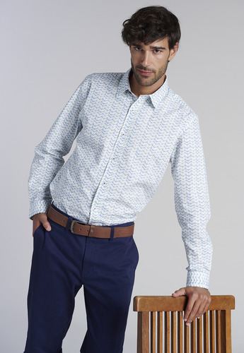 Camisa Estampada Madison Fj Verde Ss2025 Ferouch