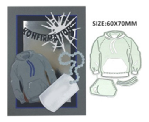 (1197 #mold) Sudadera Con Capucha Para Cortar Metal, Troquel
