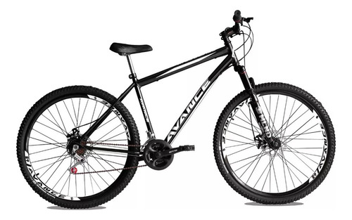 Bicicleta Aro29 Avance 21v Freio A Disco Aço Carbono C/ Susp Cor Branco Tamanho Do Quadro 17