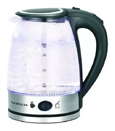 Pava Electrica Acero Inoxidable Jarra Corte Mate Cafe Te 1.8