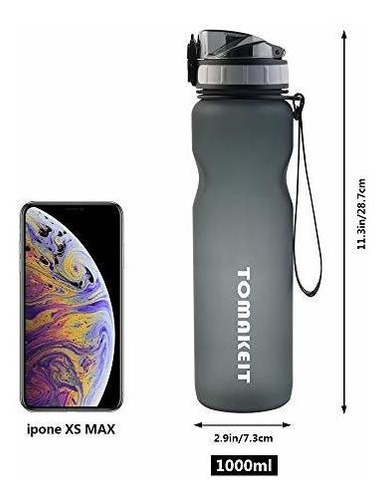 Tomakeit Sport Botella De Agua Botella De 36 Oz Tritan Boca