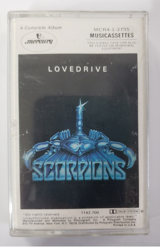 Scorpions Lovedrive Cassette 1979 U S A Como Nuevo