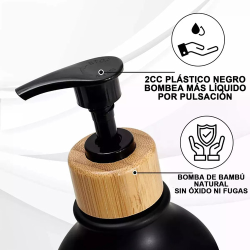 Dispenser Jabon Liquido De Plastico Liso Minimalista 500ml