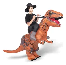 Comprar Disfraz Inflable De Dinosaurio T-rex Para Adultos, Divertido Dino Halloween Disfraces Fiesta Cosplay