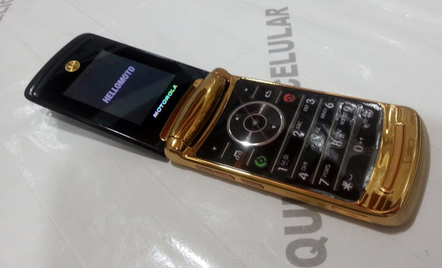 Celular Motorola V8 Gold Luxo Lindo Fliper Original Reliquia