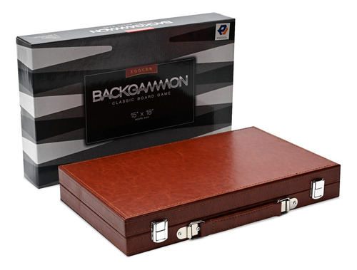 Backgammon Juego Mesa Clasico Plegable Destreza Fichas Dados