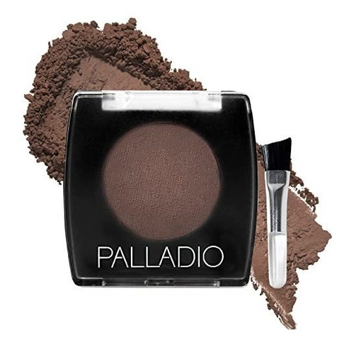 Palladio Brow Powder Para Cejas, Marrón Oscuro, Polvo De Cej