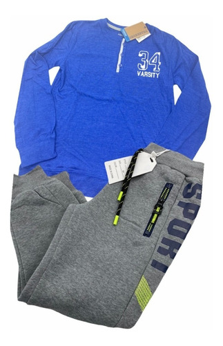 Conjunto Buzo / Camiseta Niños Moda Jogger