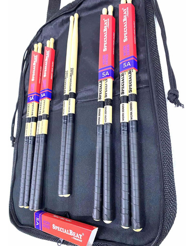 Kit Baqueta 5 Par 5a Specialbeat By Prostick Usa+bag Brinde