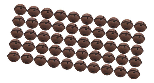 50 Pieces Rust Star And Bell Metal Bells Diy Craft 4cm Bell