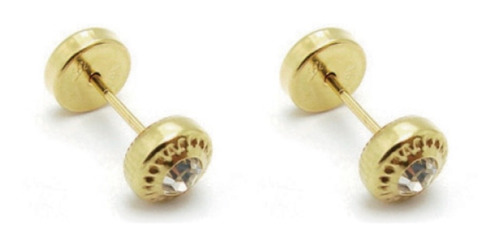 Aros Abridores Lili Oro 18k Li-108 Engarzada 5mm Certificado