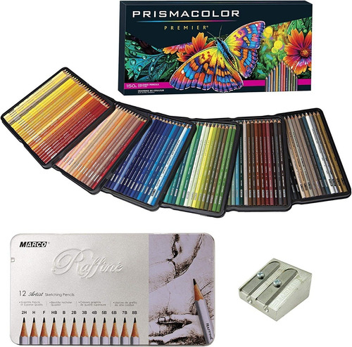 Creyones Prismacolor 163 Colores + 12 Lapiz  100% Originales