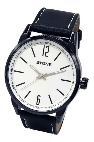 Reloj stone malla de cuero clearance