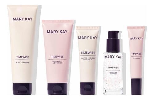 Rutina Ideal Plus Timewise Mary Kay Combinada A Grasa 5 Piez