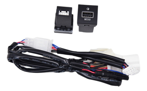 . Enchufe De Cargador Rápido Qc3.0+pd For Coche, Toma De