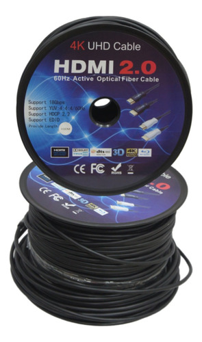 Cable Hdmi De Fibra Optica  4k X 8k De 100mts