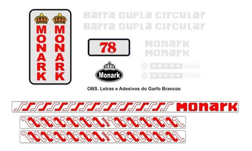 Adesivos Para Bicicleta Monark Barra Dupla Circular 78 Premi