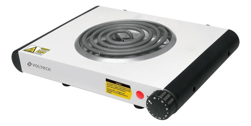 Parrilla Electrica Sencilla Cuadrada Voltech 48126 Color Blanco