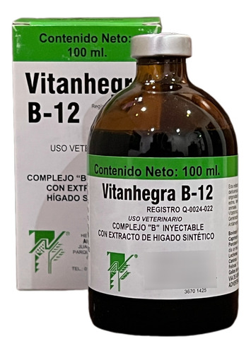 Vitanhegra Complejo B Con Extracto De Hígado 100ml