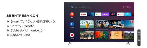 Smart Tv Led Rca 50'' Ultra Hd 4k Google Android Tv Netflix