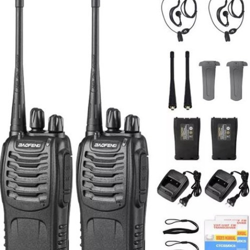 2 Radios Transmisor Walkie Talkie Baofeng