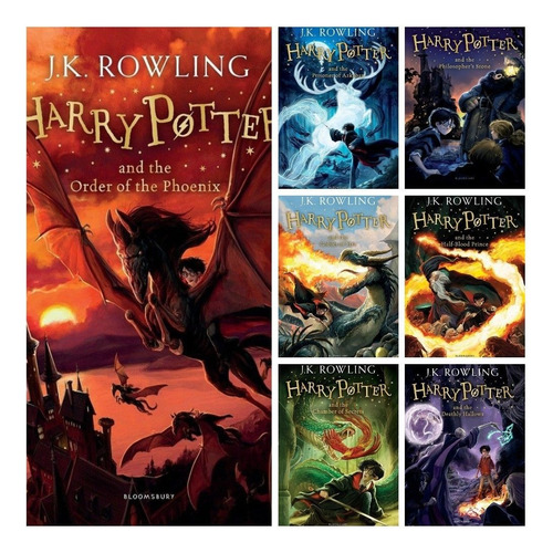 Libros: Saga Harry Potter Del 1 Al 7+el Legado Maldito+cofre