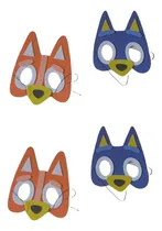 Comprar Antifaces Bluey Y Bingo Goma Eva Cotillon Caretas 