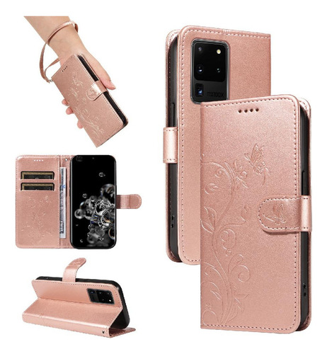 Funda For Samsung Galaxy S20 Ultra Cartera Teléfono Alta