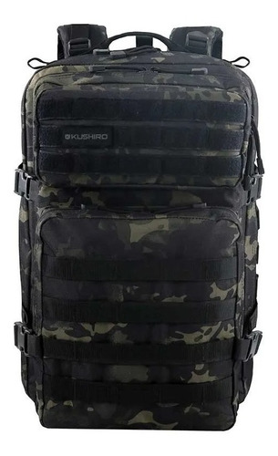 Mochila Táctica Camuflada 45 Lts. Camping Poliéster Mtc02