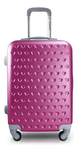 Mala De Bordo Para Viagem Love Pink Jacki Design