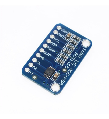 Imagen 5 de 5 de Conversor Adc 16 Bit I2c Ads1115 4 Canales Preamplificado