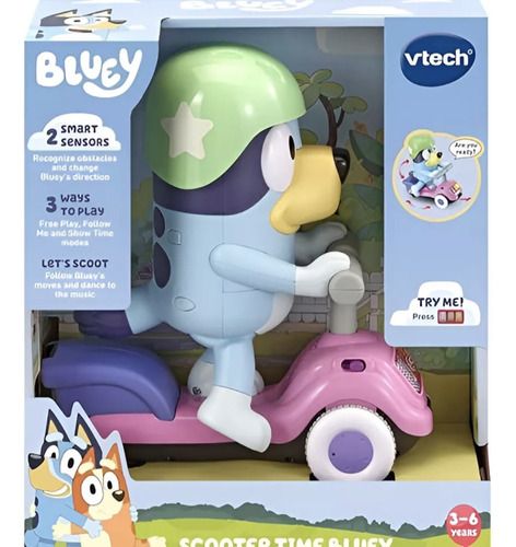 Bluey Con Scooter Interactivo En Español