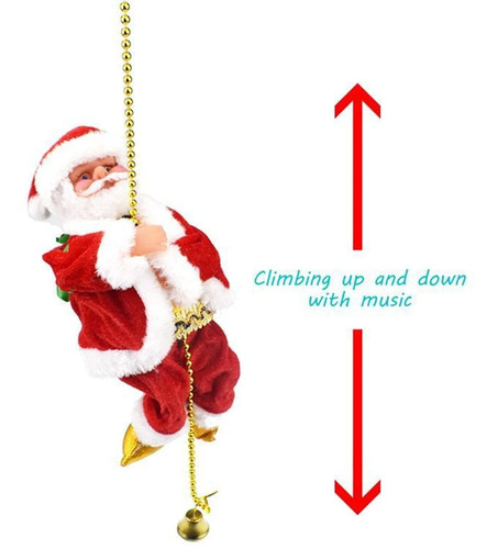 Imagem 6 de 6 de Papai Noel Subir Escada Natal Elétrica Brinquedo